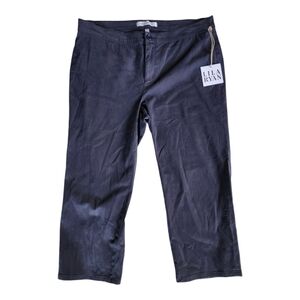 Lila Ryan The Jase Slim Straight Pedal Pusher Pants Navy Blue Size 14 NEW